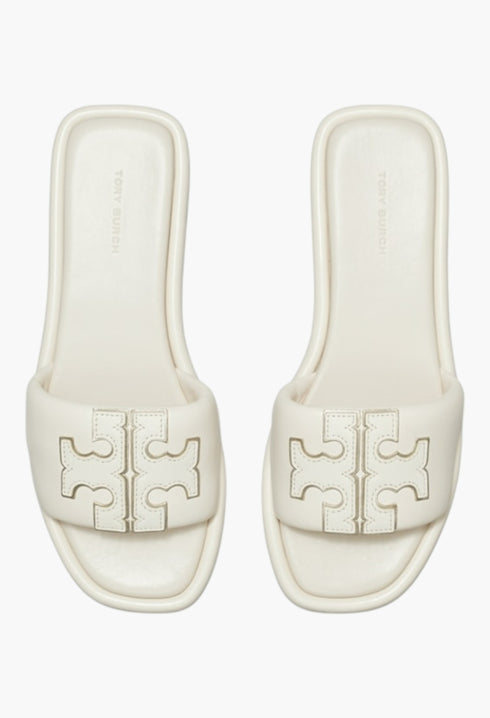 Light Cream/Gold - Double T Sport Slide - GLAM MODA